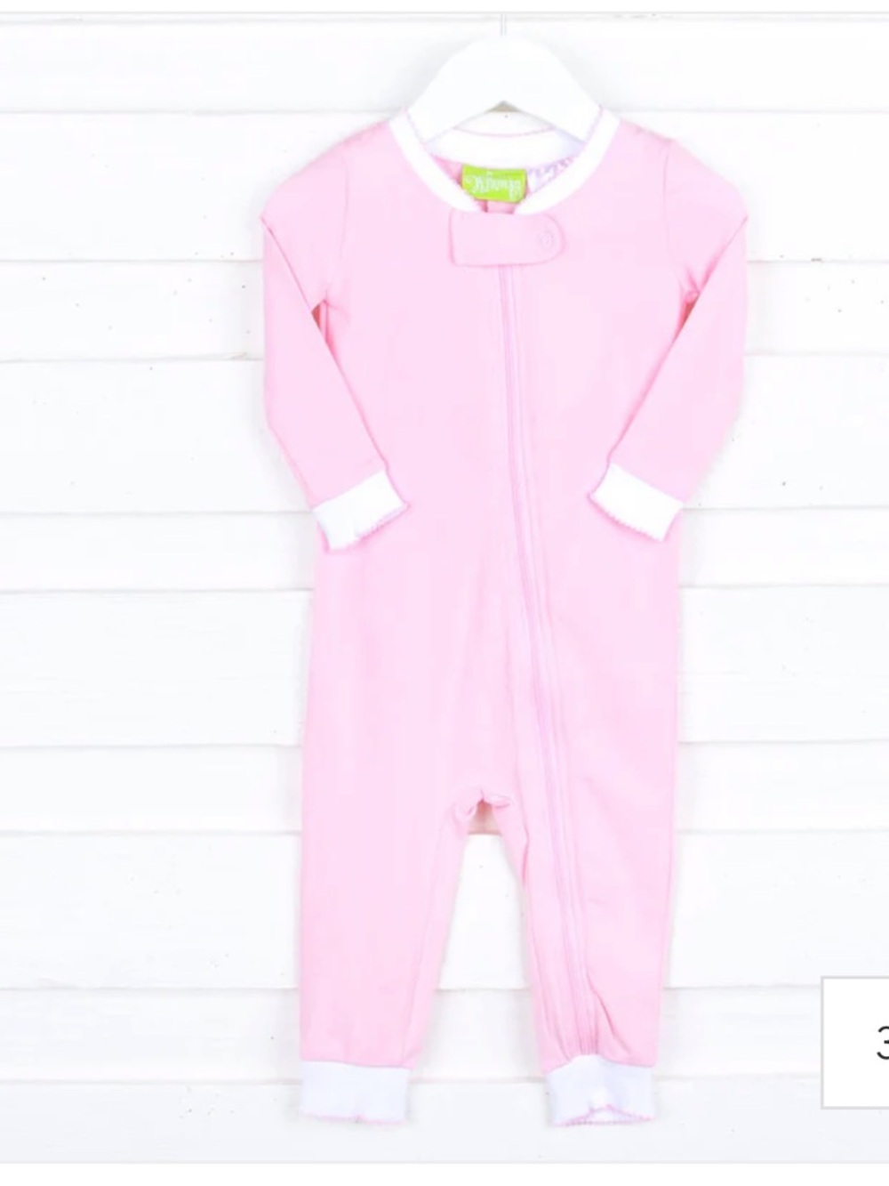 Classic Whimsy Solid Zip Sleeper - Pink